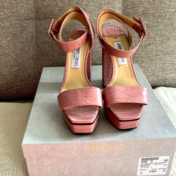 Jimmy Choo blush colo. sandals size 40.5 - Picture 7 of 16